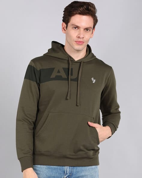 Buy Olive Sweatshirt Hoodies for Men by ALAN JONES CLOTHING