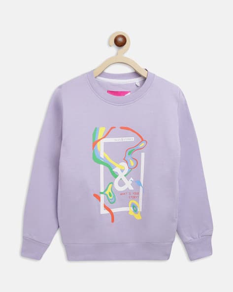 TALES & STORIES Graphic Print Pullover Sweatshirt