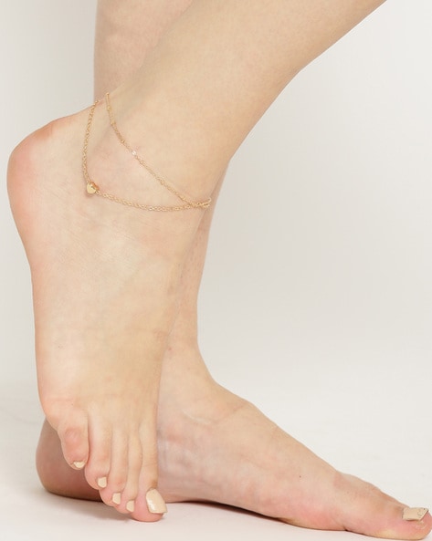 Forever 21 Draped Rhinestone Anklet Set | Rhinestone anklet, Ankle bracelets,  Beautiful feet