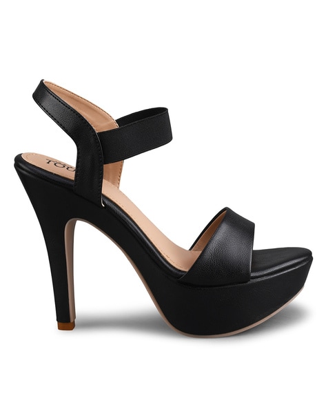 Khadim Black Casual Clog Heel Sandal for Women