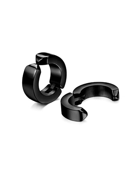 Huggie Hoop Earrings - Sterling Silver Tube Hoops - Mens Jewelry - Nadin  Art Design - Personalized Jewelry