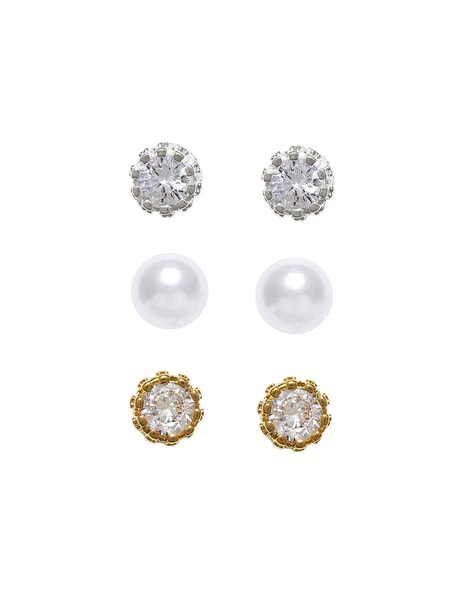 Diamond Oval Halo Stud Earrings 3 ct tw Oval & Round-cut 14K White Gold |  Kay