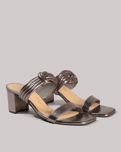 Five By Inc.5 Women Knot-Strap Heeled Sandals