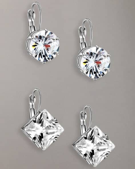 Buy Silver-Toned Earrings for Women by Fabula Online