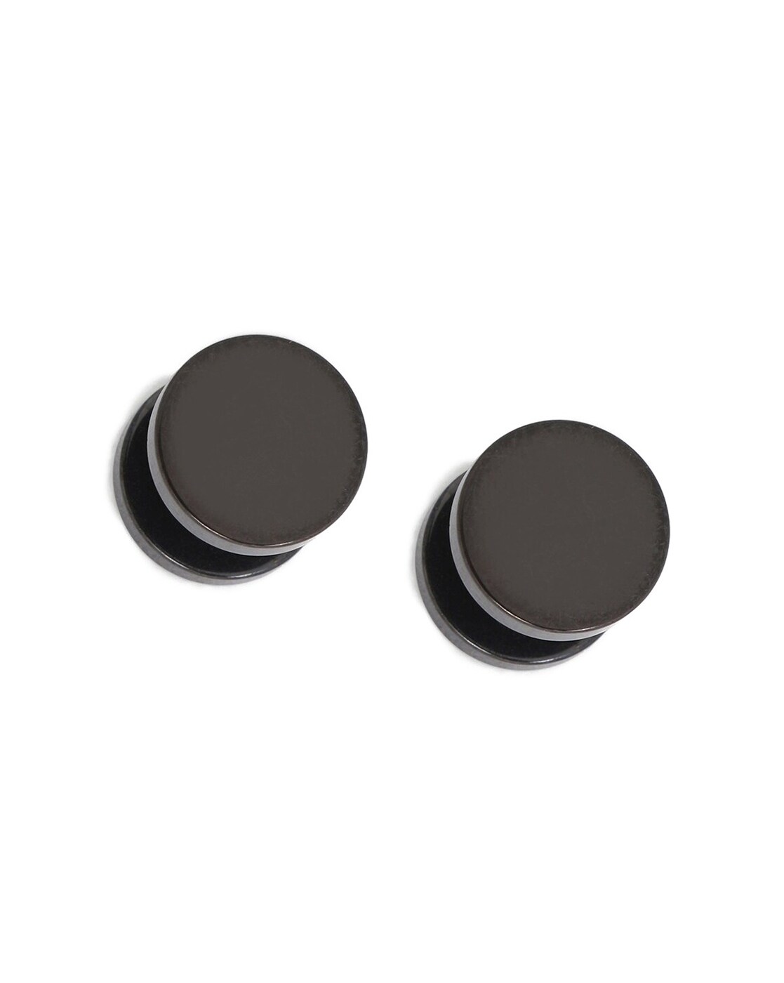 Buy Black Stud Earrings, Matte Black Stud Earrings, Men's Stud Earrings, Black  Earrings for Men, Flat Round Stud Earrings, Unisex Stud Earrings Online in  India - Etsy