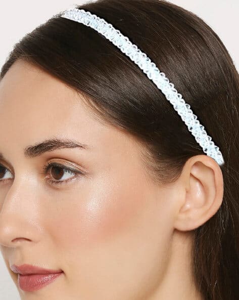 HRO9-Crystal Studded Thin Hair Band
