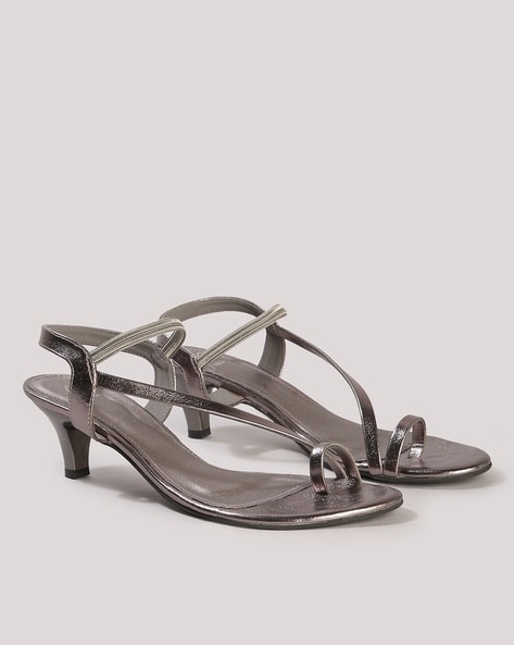 Strappy 2024 grey heels