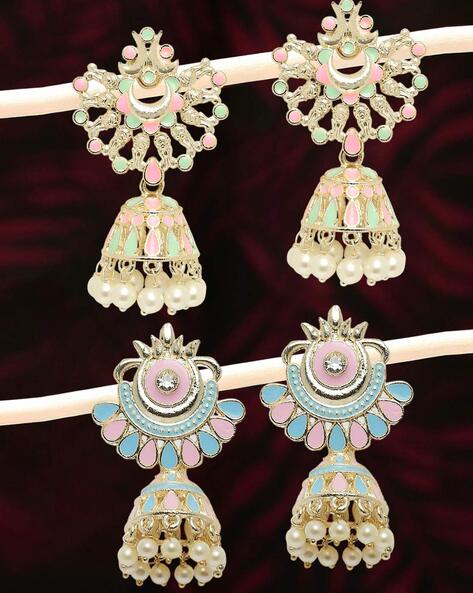 Ethnic Carved Indian Earrings Women Boho Gypsy Orecchini Jewelry Retro  Alloy Jhumka Earrings Wholesale