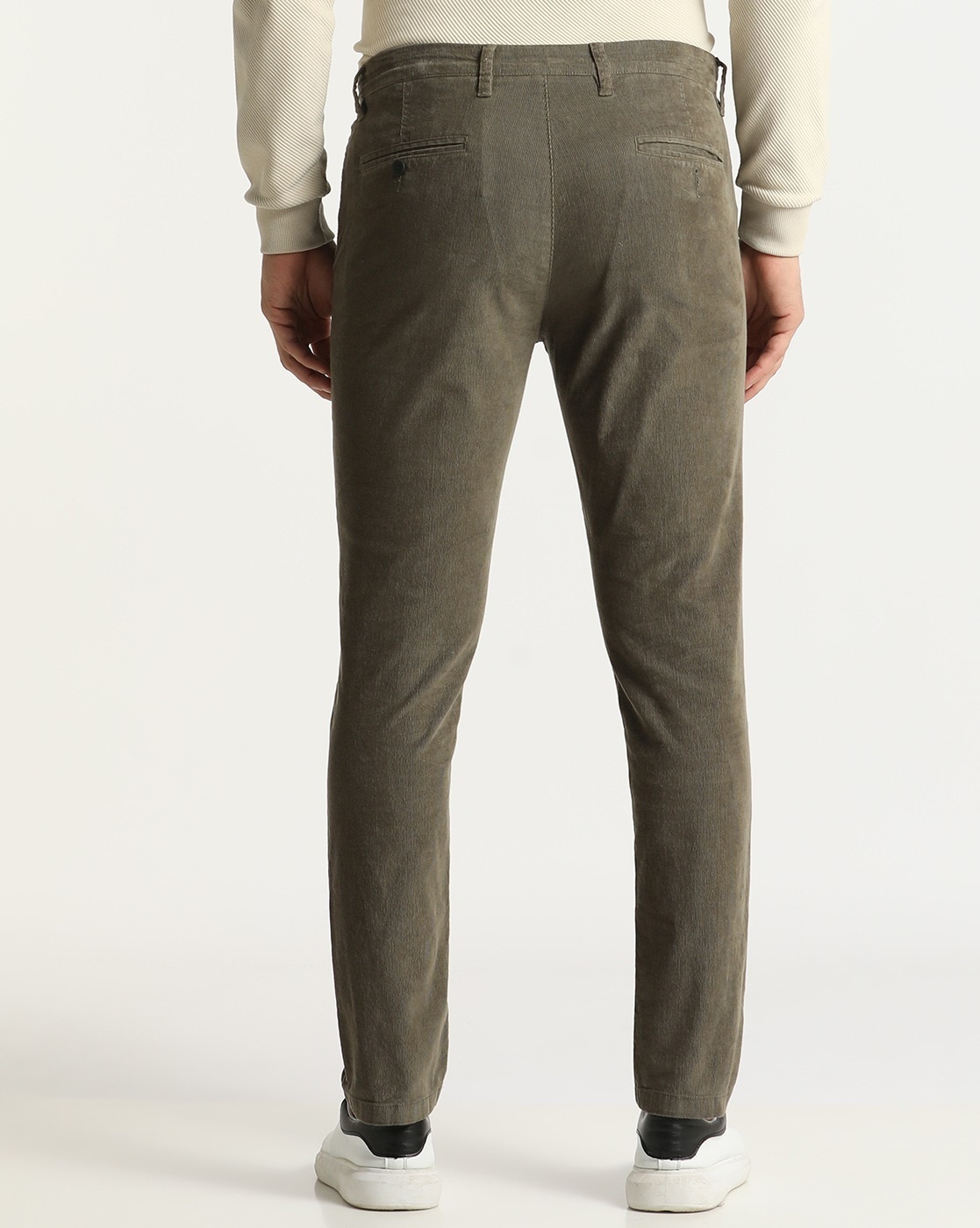 Buy Seven For Allmankind Men Grey Slimmy Tapered Baby Corduroy Jeans Online  - 756213 | The Collective