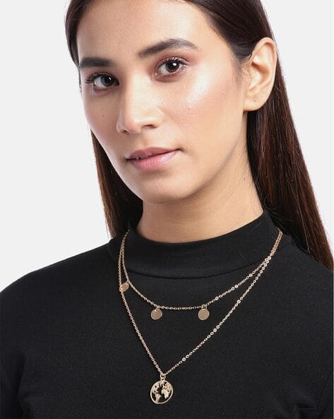 Buy Gold-Toned Necklaces Pendants for Women by Fabula Online