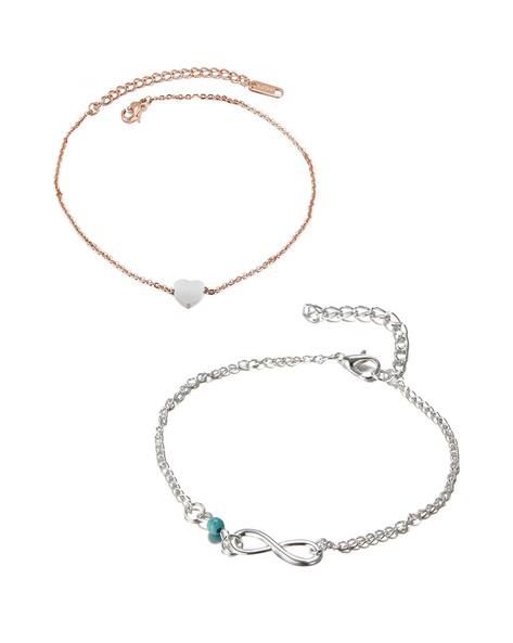 Fabula Set of 2 Anklets with Lobster Closure