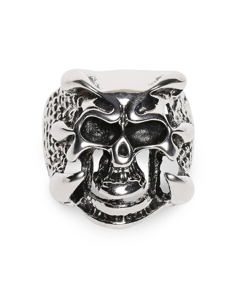 Silver Oxidized Plated Lord Buddha Fashion Ring Jewelry For Women Men's -  Gem O Sparkle