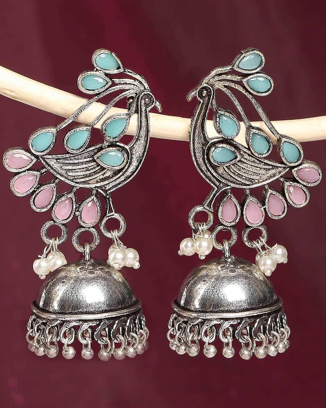 925 Sterling Silver Jhumka Earrings