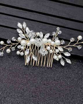 TRENDY CLUB Crystal Hair Comb Bridal Hair Pieces Vintage Bridal Hair Clips  Wedding Hair Accessories for Brides and Bridesmaids (Silver) : Amazon.in:  Beauty