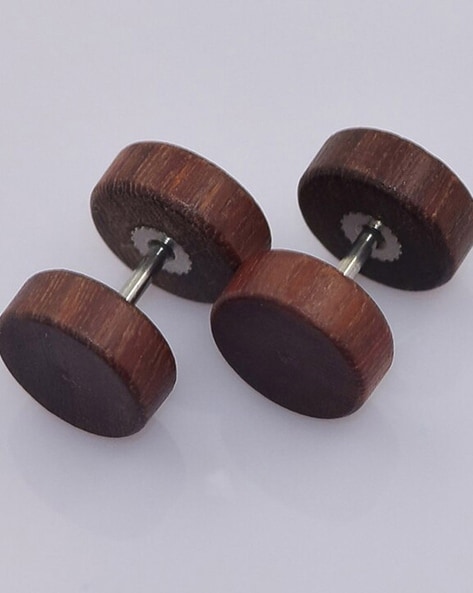 Amazon.com: 100Pcs Wooden Stud Earrings Post, Walnut Wood Earrings Studs  Earring Findings Earring Pin Studs with Loop Wood Earring Posts Earring  Backs Making Supplies for DIY Earrings Jewelry Making(Two Hole)