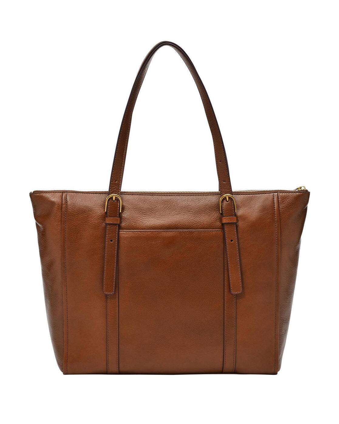 ☆NlCK&NlCOLE☆ LEATHER WRINKLE TOTE BAG_BROWN