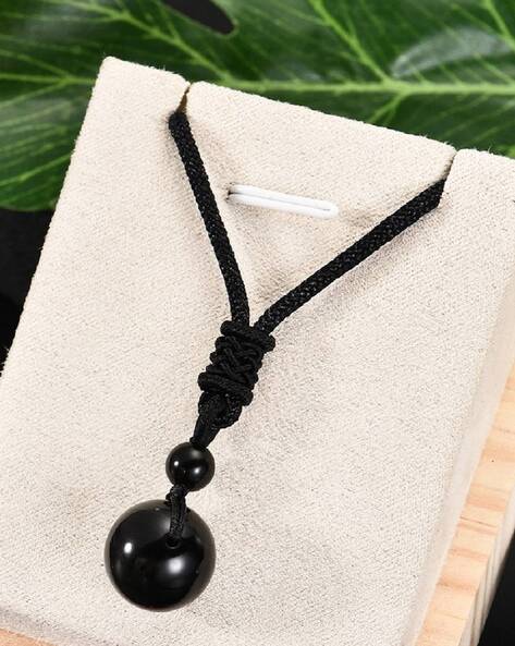 Natural Black Obsidian Beads 108 Mala Necklace 8mm Natural Stone Shiny  Black Onyx Beads 7 Chakra