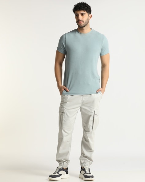 Buy Grey Trousers & Pants for Men by ALTHEORY Online