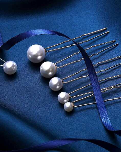 Fabula HSSK66-Set of 18 Pearl Bun Pins