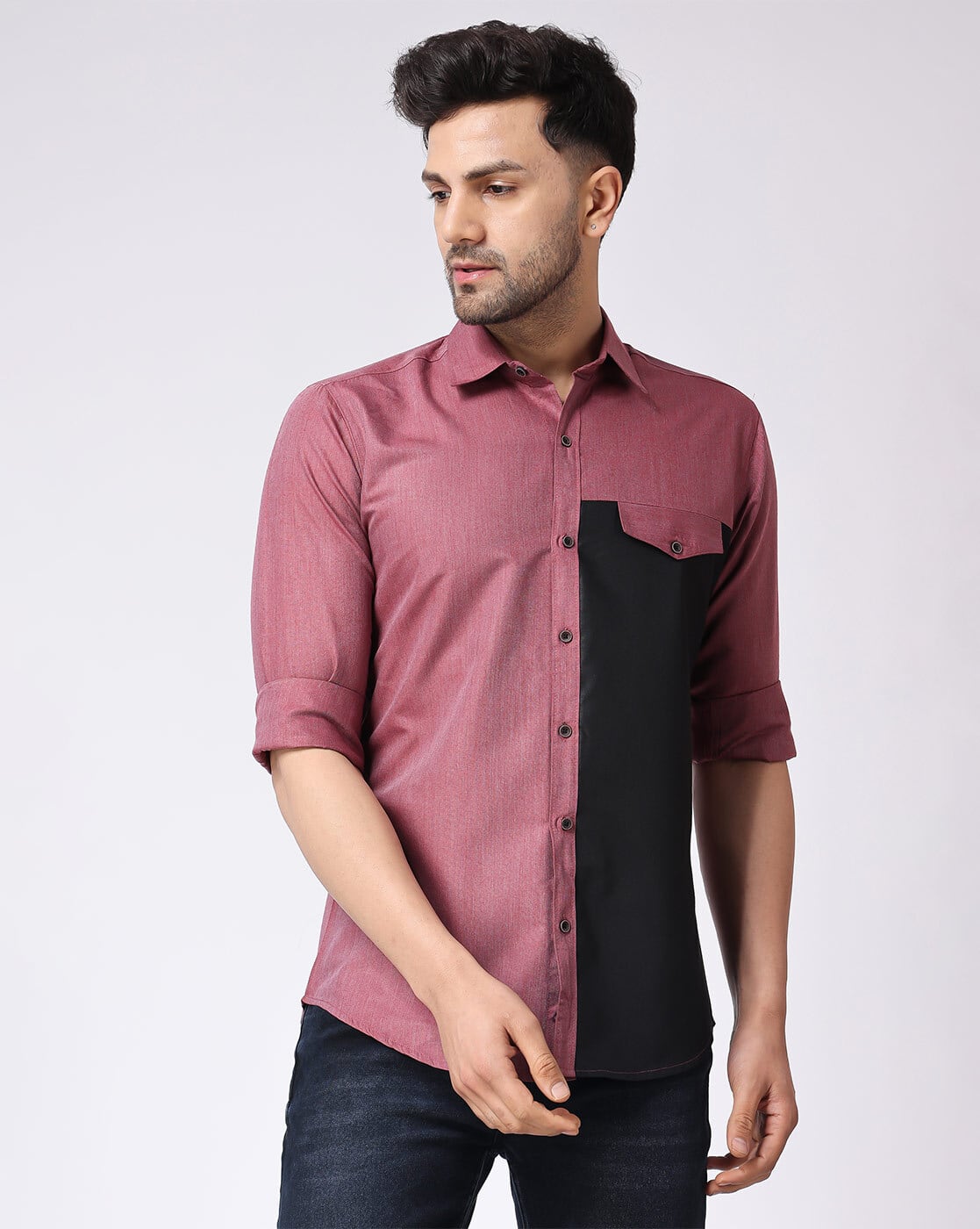 TFW49 25SS COMBINATION OPEN COLLAR SHIRT TFW49】SIDE MESH