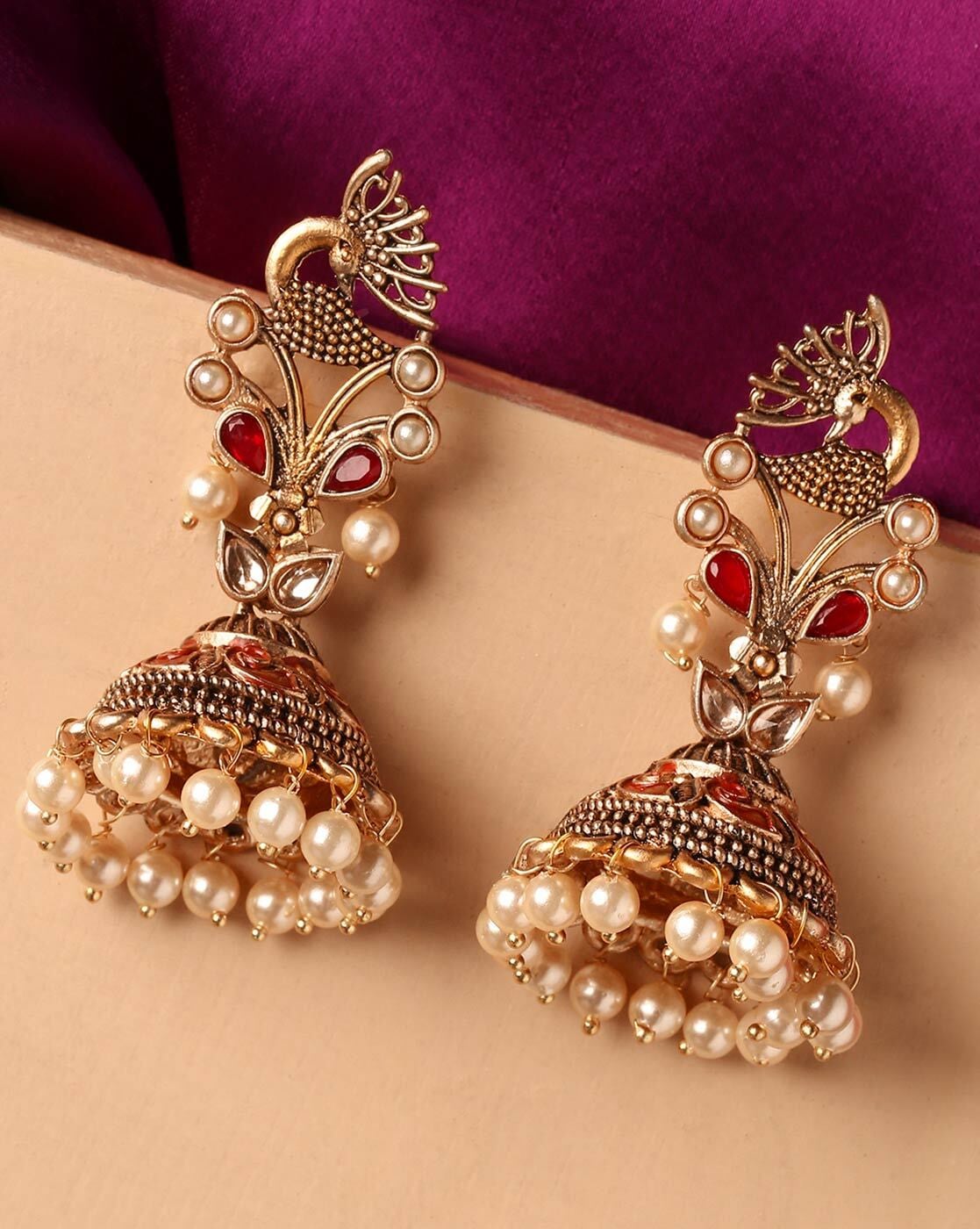 Dazzling Mehandi Style Floral Earrings - Sonal Fashion Jewellery - Sonal  Fashion Jewellery