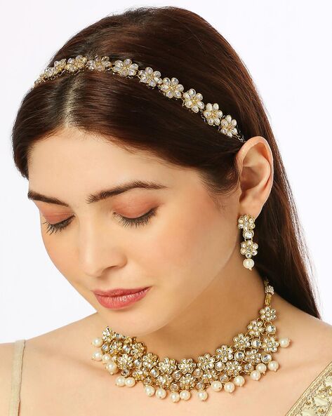 Indian Wedding Hair Accessories for Girls Matha Patti Hair Chain Jewelry,  Handmade By Pretty Ponytails | Discovered