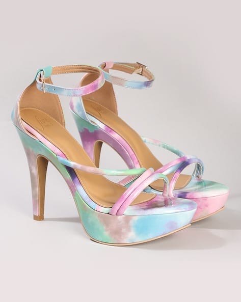 Five By Inc.5 Women Printed Strappy Stilettoes
