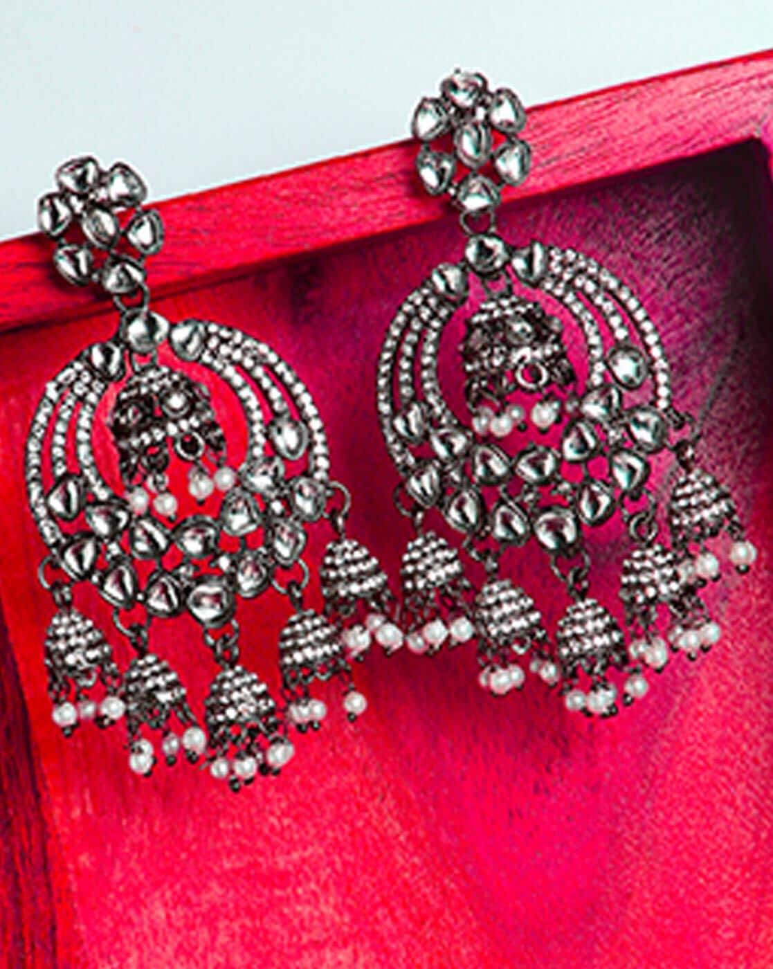 Durga Earrings in Hooks - PAPEEHA JEWELRY