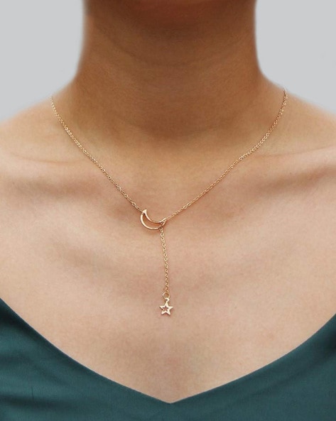 Trendy Gold Color Super Delicate Snake Chain Through Metallic Ball Necklace  For Women Girl Elegant Girly Tiny Office Jewelry - Necklace - AliExpress