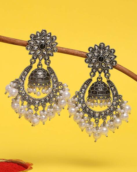 Buy online hot sale oxidized jhumkas