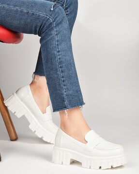 Loafer platform hot sale shoes