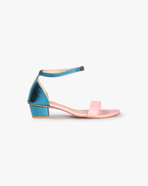 Blue block sandals new arrivals