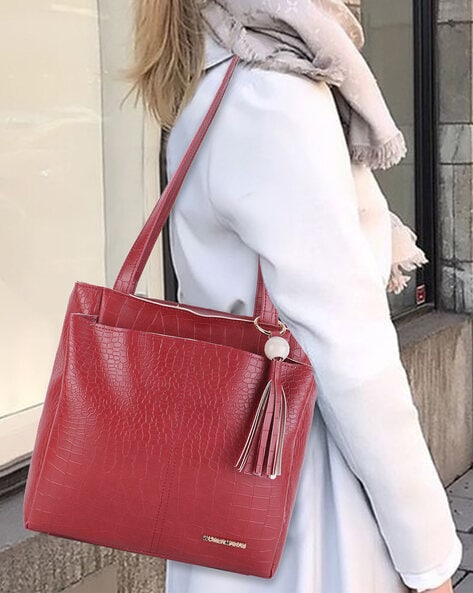 fcity.in - The Happy Handbag Red Clutch Pearl Purses For Women Handbag  Bridal