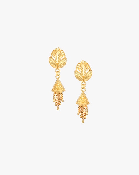 Buy 1 Gram Gold Earrings New Design Flower Model Earrings Online