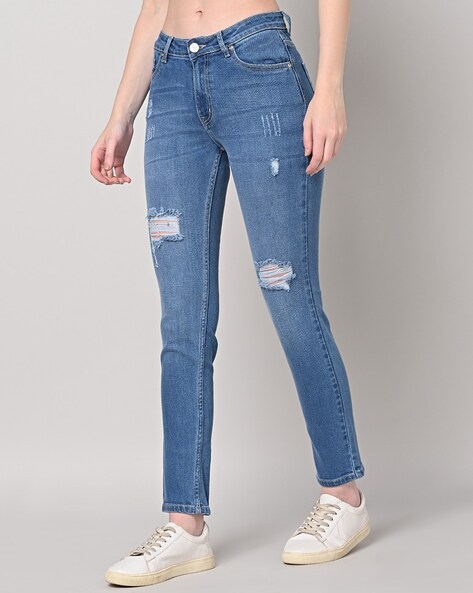 Buy Blue Jeans & Jeggings for Women by MADAME Online