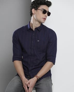 the indian garage co Striped Shirt with Patch Pocket-picture-10