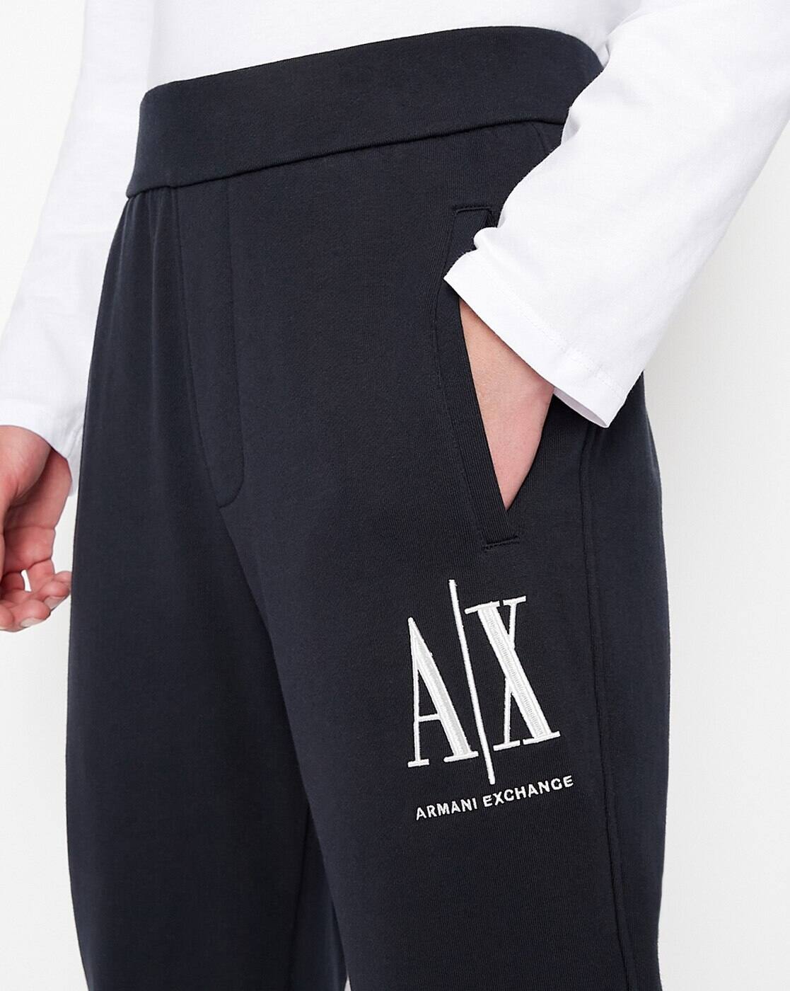 Buy ARMANI EXCHANGE Flat-Front Relaxed Fit Trousers Online | Ajio.com Buy ARMANI EXCHANGE Flat-Front Relaxed Fit Trousers Online | Ajio.com
