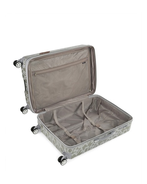 Buy DKNY Brand Print Trolley with 360 Degree Rotating Wheel, Grey Color  Men