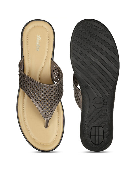 Buy Brown Flat Sandals for Women by Bata Online Ajio