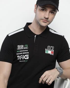 the indian garage co Typographic Print Slim Fit Polo T-Shirt-picture-20