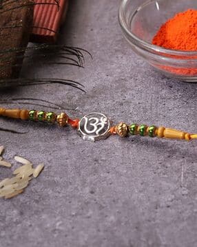 iski uski Sterling Silver Elegant Om Rakhi-picture-24