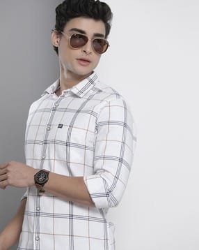 the indian garage co Checked Shirt with Patch Pocket-picture-48