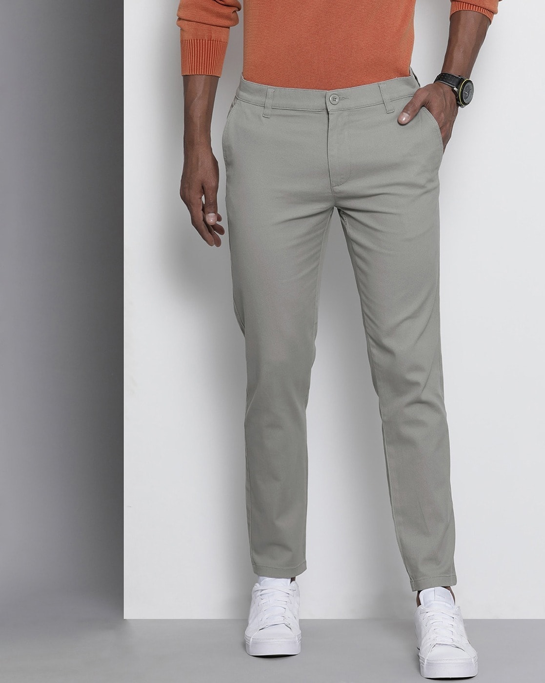 Buy Grey Trousers & Pants for Men by The Indian Garage Co Online