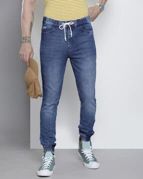 the indian garage co Mid-Wash Jogger Jeans-picture-14