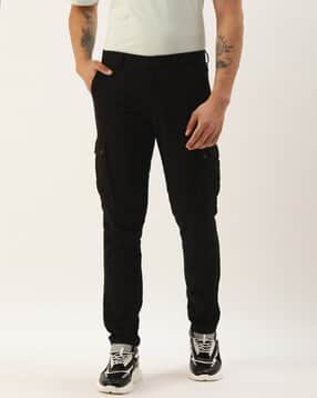 Flat-Front Cargo Trousers-image-41