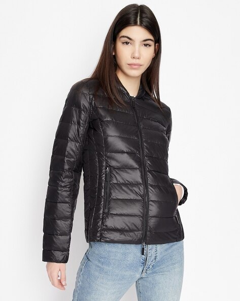 Front Open Zip Up Down Jacket