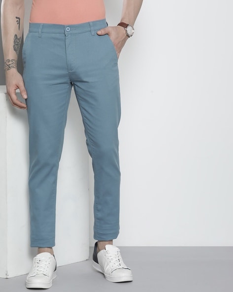 280$ PT01 Trousers Pant Pleated Linen Cotton Light Blue Preppy Fit 30 US /  46 EU - Luxgentleman