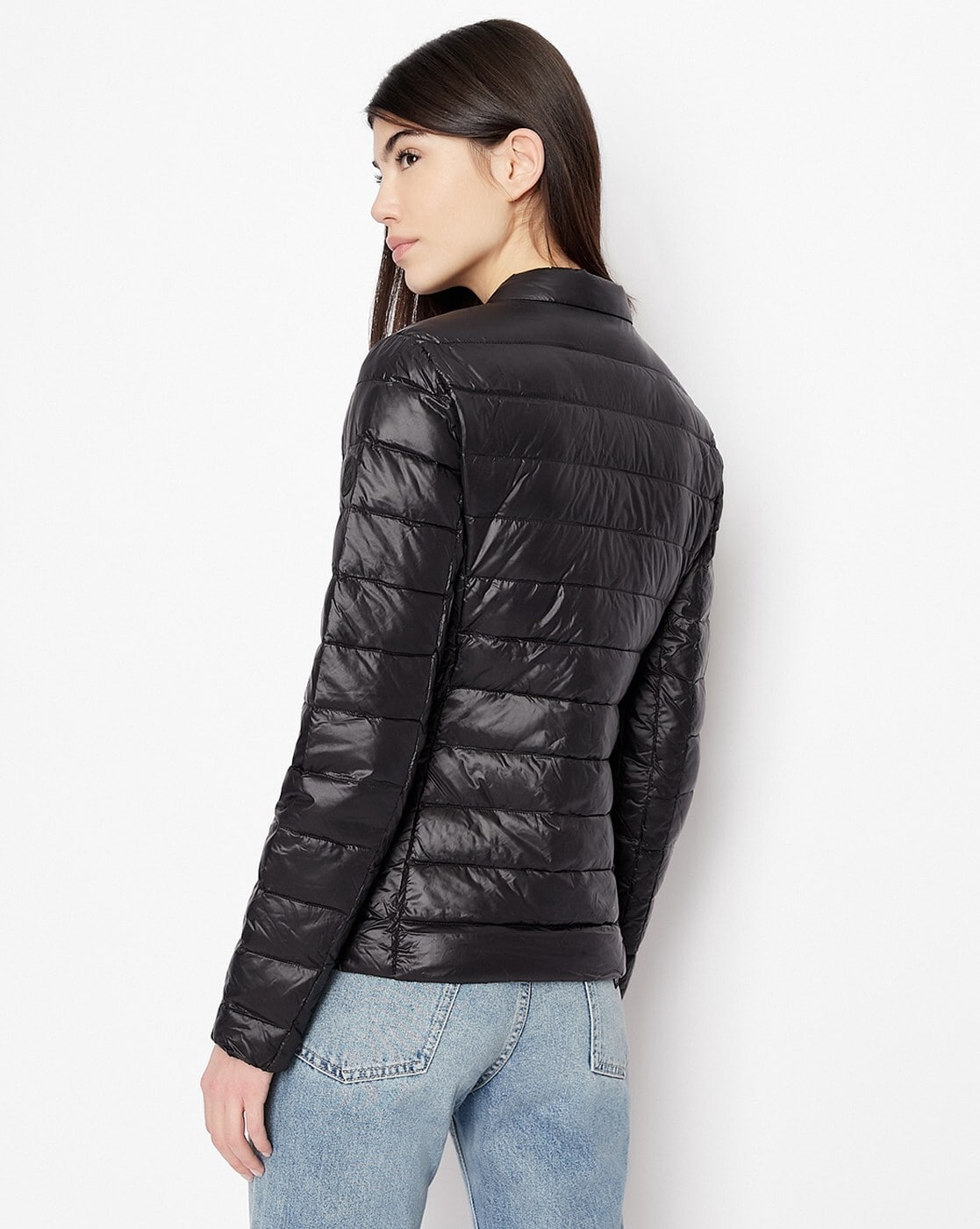 Armani exchange deals women's black jacket