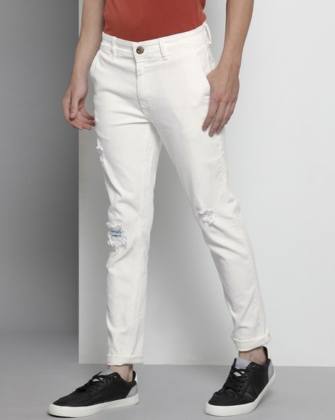 R&B Men White Jeans