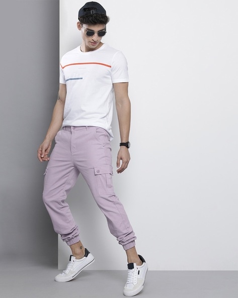 Asos Design Tapered Cargo Pants With Toggles In Purple | ModeSens | Cargo  trousers, Pants outfit men, Purple pants